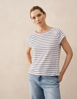 Jersey Linen Stripe Baby Tee