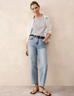 Jersey Linen Stripe Baby Tee