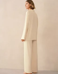 Jersey Relaxed Piped Pyjama Set