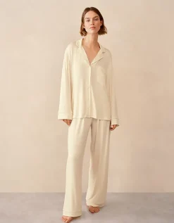 Jersey Relaxed Piped Pyjama Set