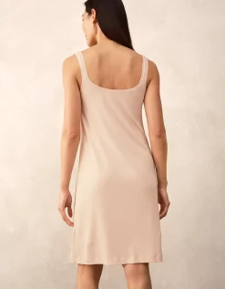 Jersey Ribbed Mesh Trim Nightie
