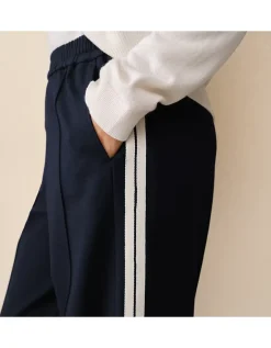 Jersey Side Stripe Trousers