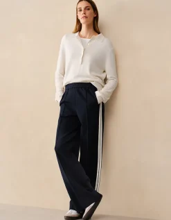 Jersey Side Stripe Trousers
