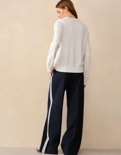 Jersey Side Stripe Trousers