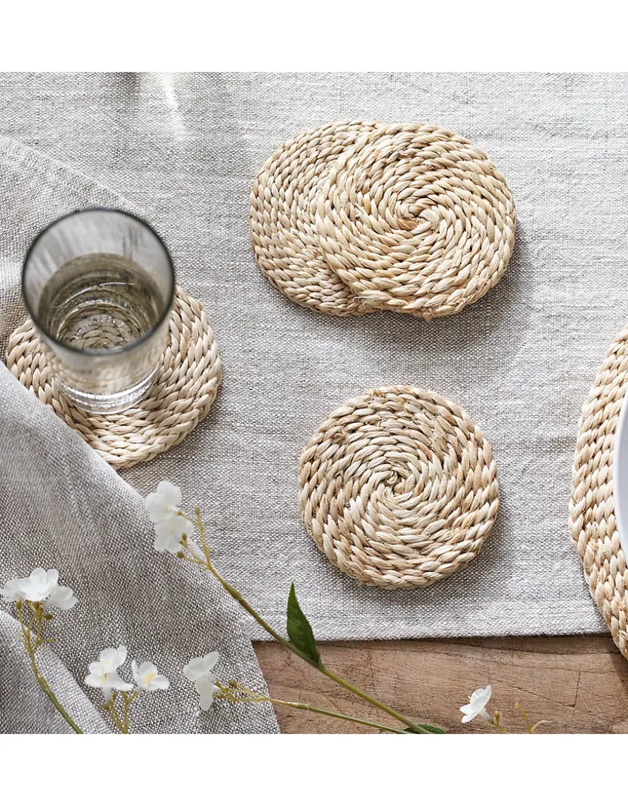Jute Woven Coasters – Set of 4