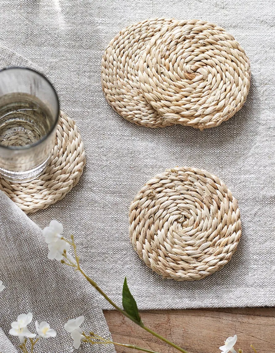 Jute Woven Coasters – Set of 4