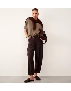 Knitted T-shirt with Recycled Cotton