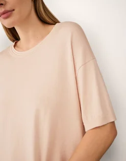 Knitted T-shirt with Recycled Cotton