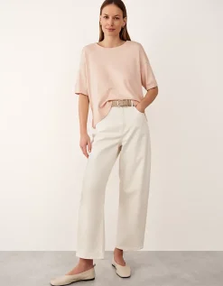 Knitted T-shirt with Recycled Cotton