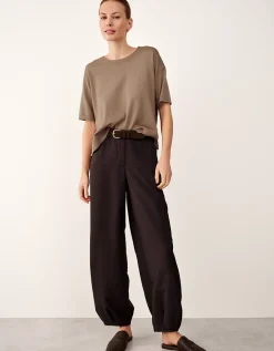 Knitted T-shirt with Recycled Cotton