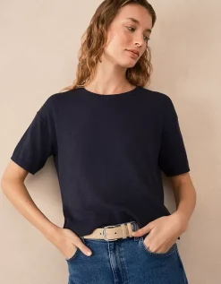 Knitted T-shirt with Recycled Cotton