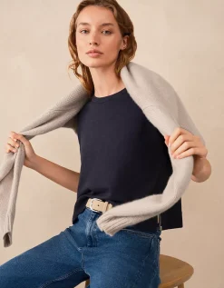 Knitted T-shirt with Recycled Cotton