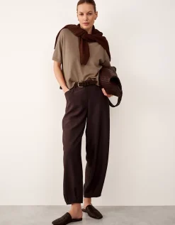 Knitted T-shirt with Recycled Cotton