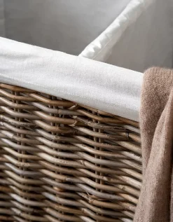 Kubu Rattan Laundry Basket – Double