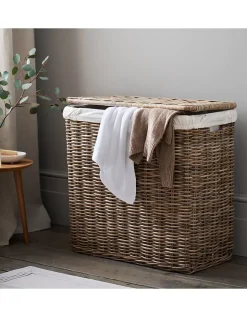 Kubu Rattan Laundry Basket – Double