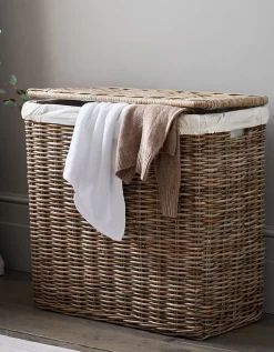 Kubu Rattan Laundry Basket – Double