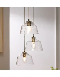 Lansdown Glass Triple Pendant