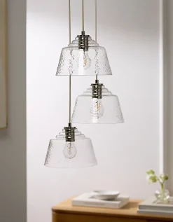 Lansdown Glass Triple Pendant