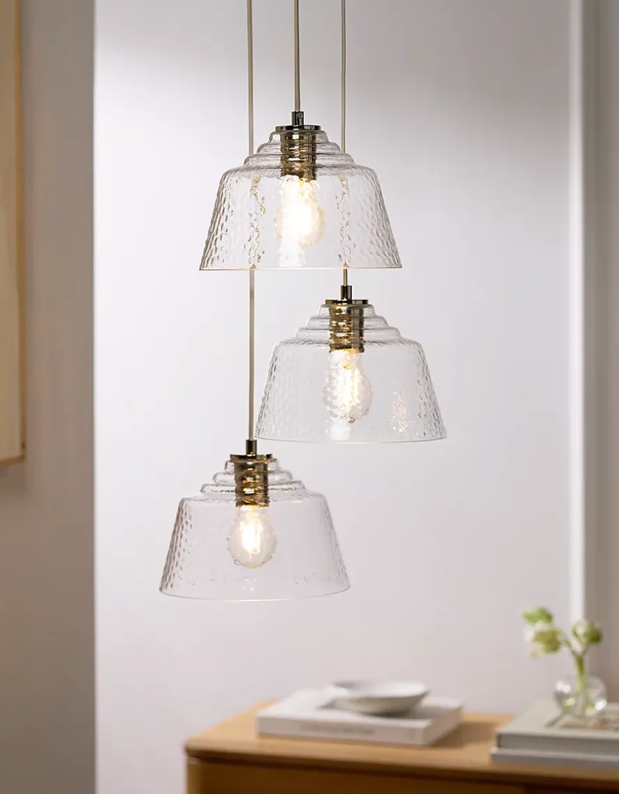 Lansdown Glass Triple Pendant