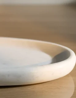Larton Marble Oval Tray