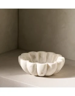 Larton Scalloped Marble Bowl