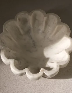 Larton Scalloped Marble Bowl