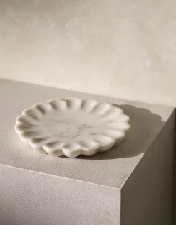 Larton Scalloped Marble Plate