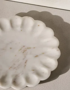 Larton Scalloped Marble Plate