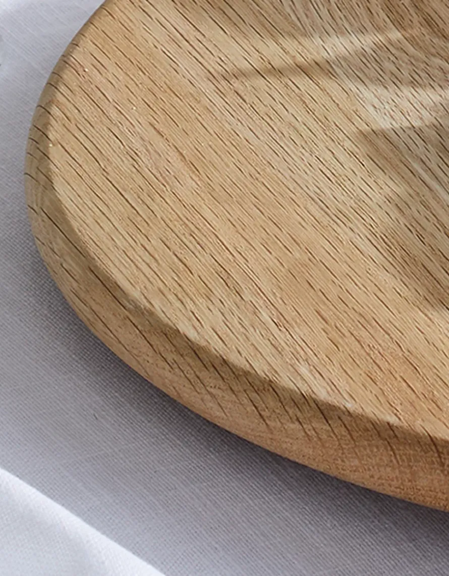 Lazy Susan Wooden Oak Board
