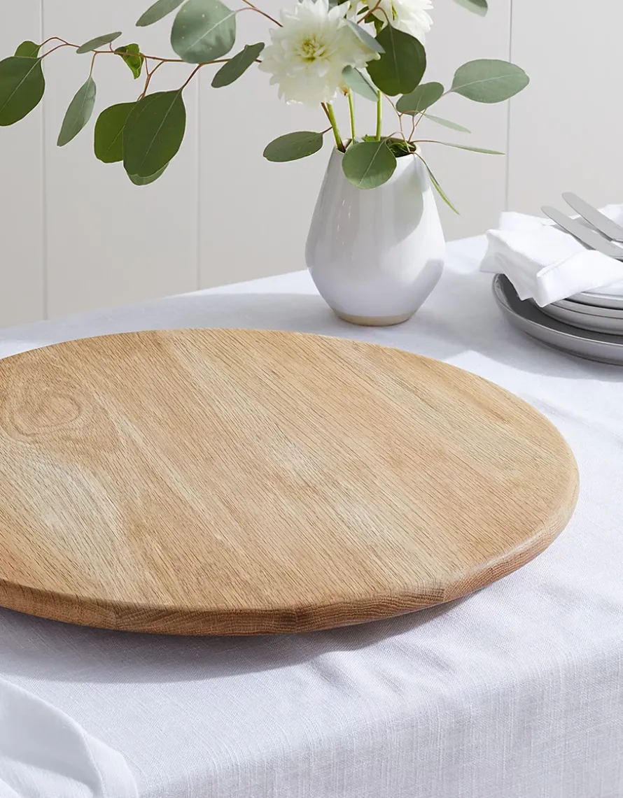 Lazy Susan Wooden Oak Board
