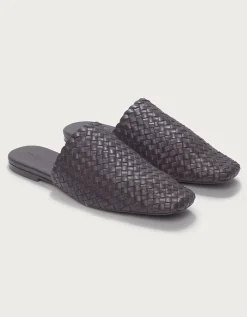 Leather Braided Mules