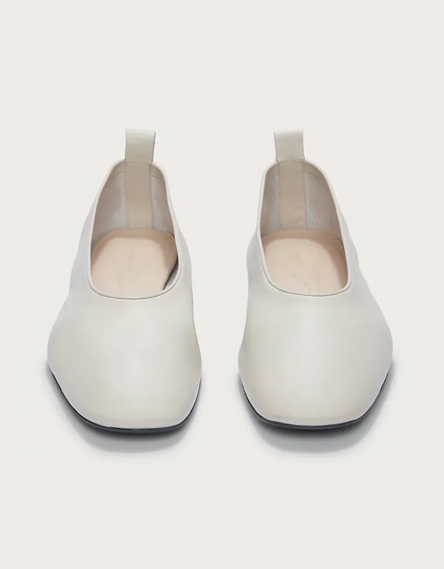 Leather High Vamp Ballet Shoes