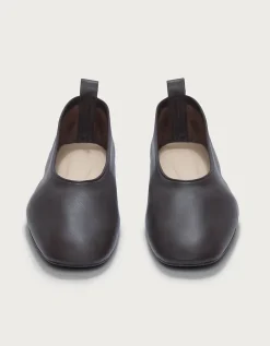 Leather High Vamp Ballet Shoes