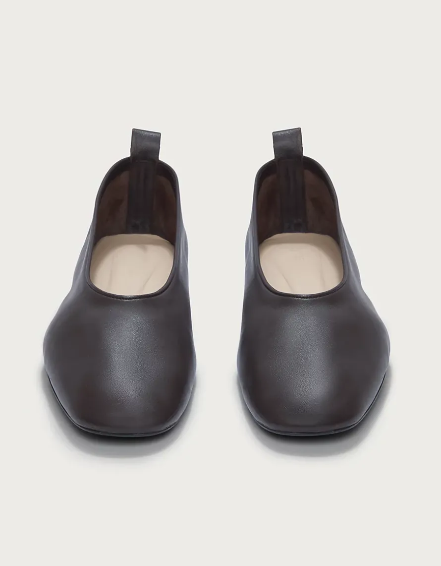 Leather High Vamp Ballet Shoes