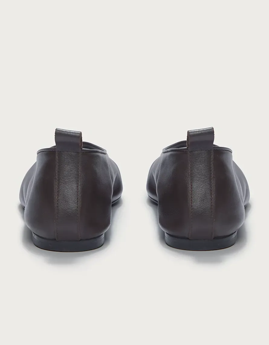 Leather High Vamp Ballet Shoes