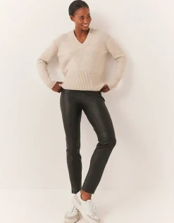 Leather Slim Trousers