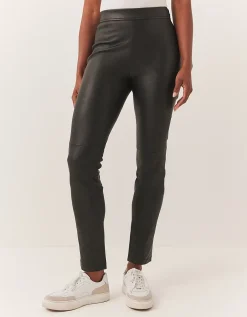 Leather Slim Trousers