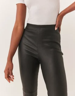Leather Slim Trousers
