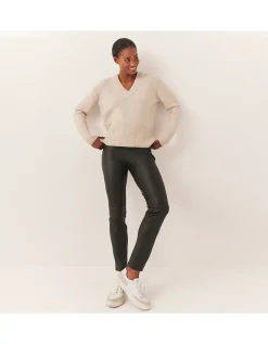 Leather Slim Trousers