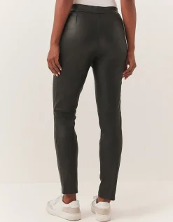Leather Slim Trousers