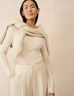 Lightweight Layering Top With Cashmere