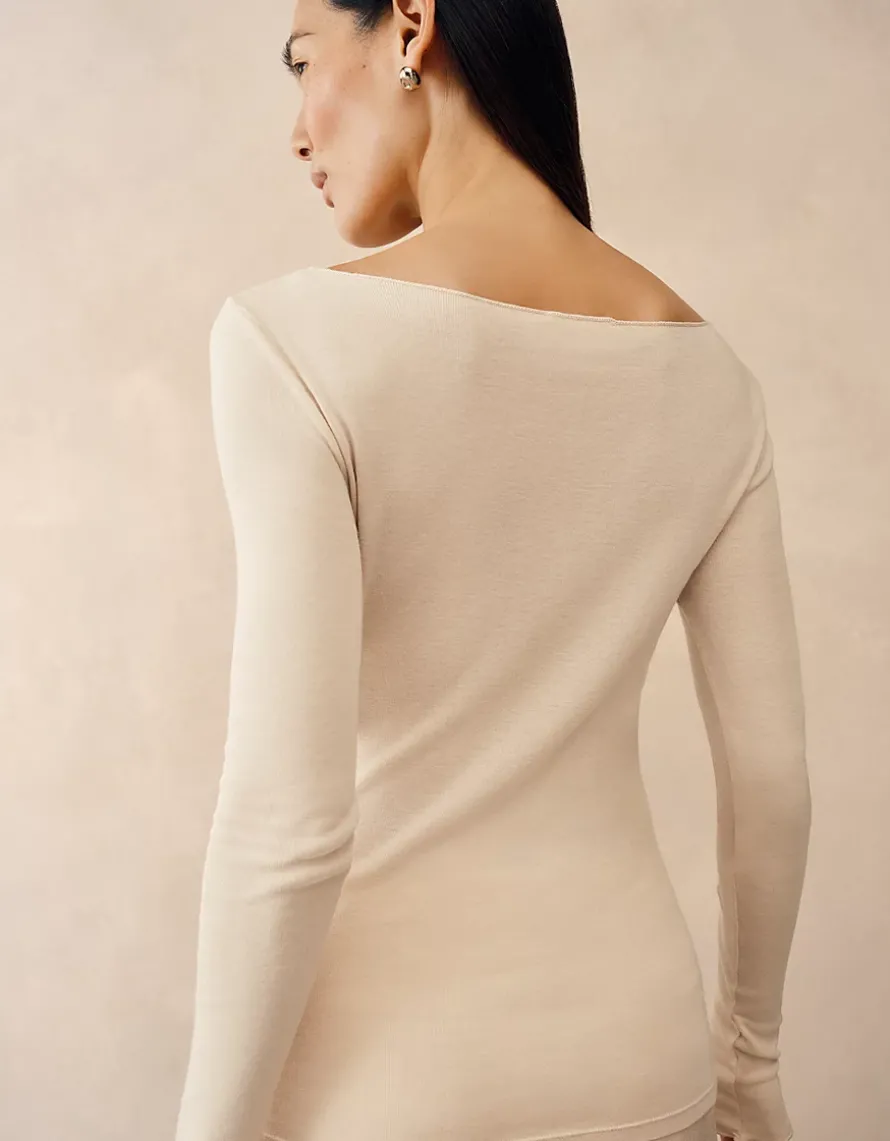Lightweight Layering Top With Cashmere