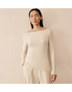 Lightweight Layering Top With Cashmere