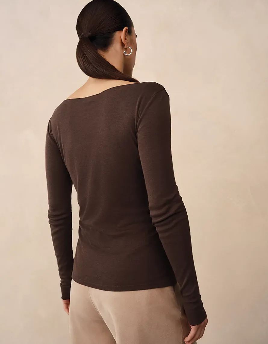Lightweight Layering Top With Cashmere