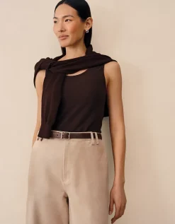 Lightweight Layering Vest With Cashmere