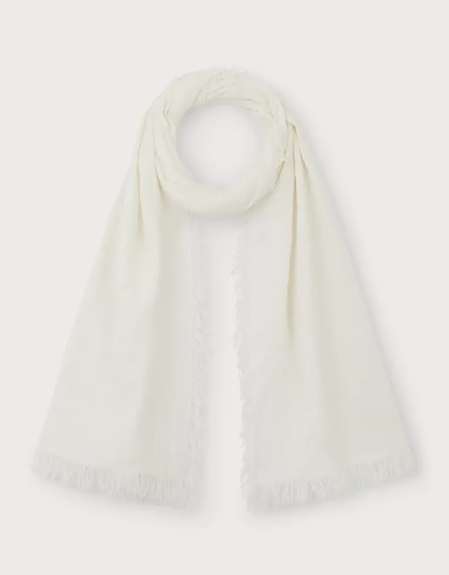 Linen Cotton Irregular Slub Scarf