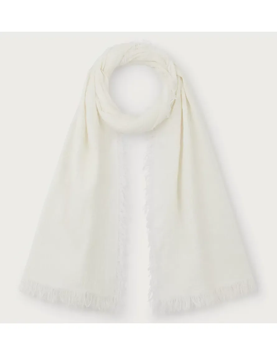 Linen Cotton Irregular Slub Scarf