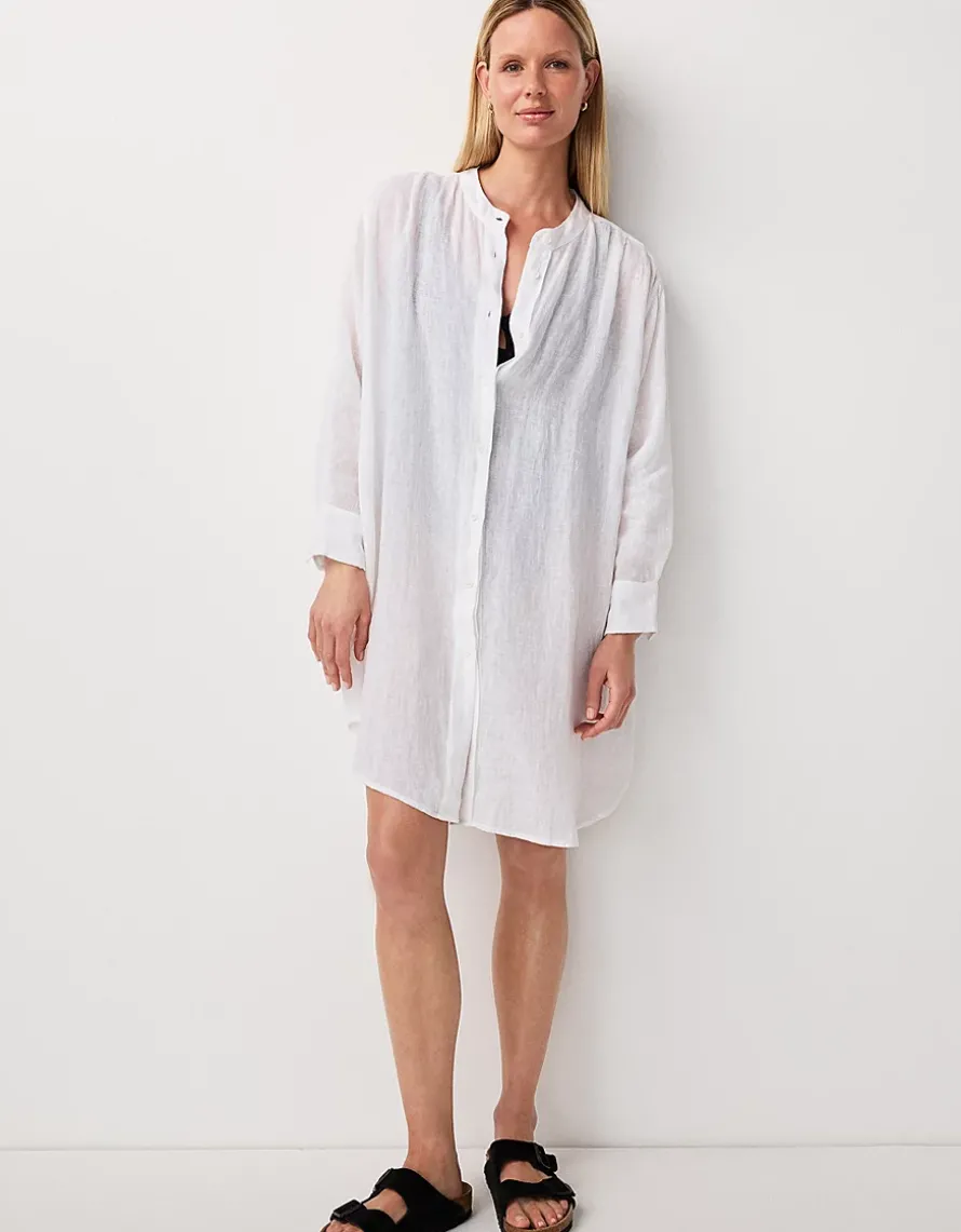 Linen Gauze Shirt Cover Up