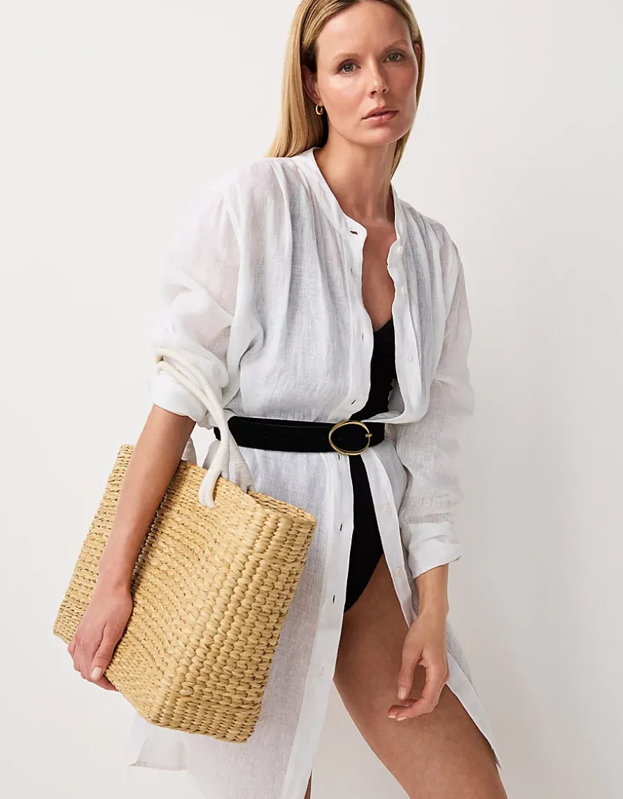 Linen Gauze Shirt Cover Up