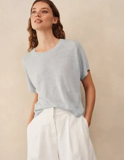Linen Rich Knitted T-shirt